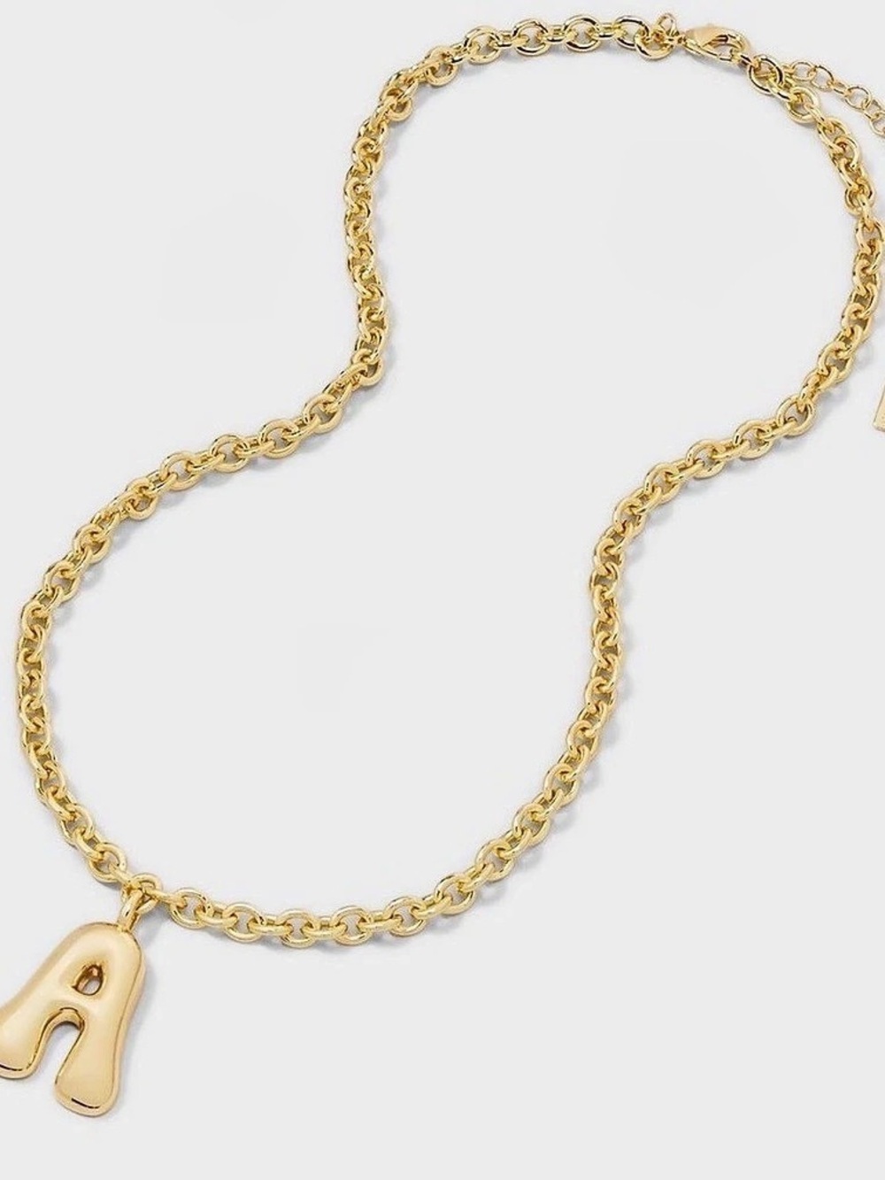 Sugarfix by BaubleBar Gold Bubble Initial Necklace - Letter A NWT